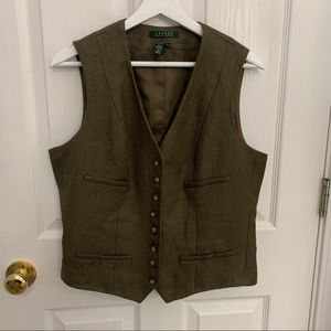 Ralph Lauren Olive Green Vest